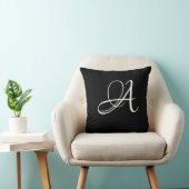 Letter A Monogram Initiaal Aangepast Kussen (Stoel)