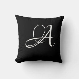 Letter A Monogram Initiaal Aangepast Kussen