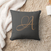 Letter A Monogram Initiaal Aangepast Kussen (Deken)
