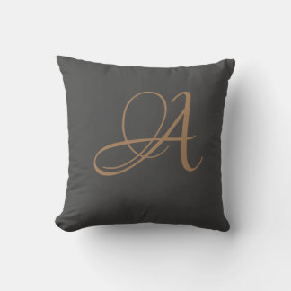 Letter A Monogram Initiaal Aangepast Kussen