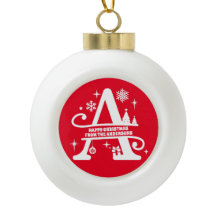 Letter A Monogram Initiaal Familienaam Greep