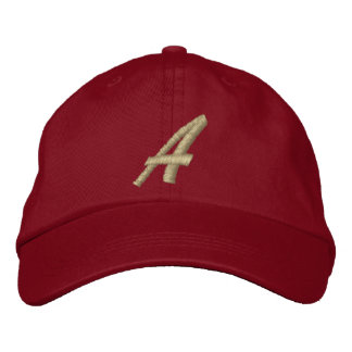 Letter A Monogram Initiaal geborduurd Pet