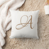 Letter A Monogram Initiaal Op Maat Kussen (Deken)