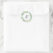 Letter A Monogram Initiaal Sticker Envelope Seal (Tas)