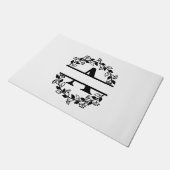 Letter A Monogram op maat Deurmat (Schuin)
