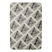 Letter A Monogram Vintage Keltische Knoopprint Badmat (Voorkant Verticaal)