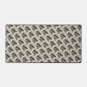 Letter A Monogram Vintage Keltische Knoopprint Bureaumat (Voorkant)