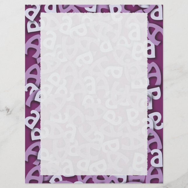 Letter A Paarse (Voorkant)
