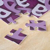 Letter A Paarse Legpuzzel (Zijkant)