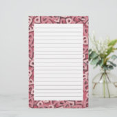 Letter A Pink Briefpapier (Staand voorkant)
