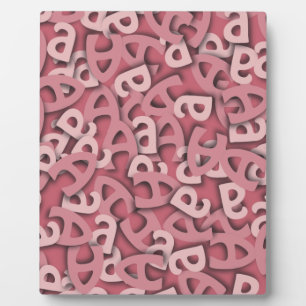 Letter A Pink Fotoplaat