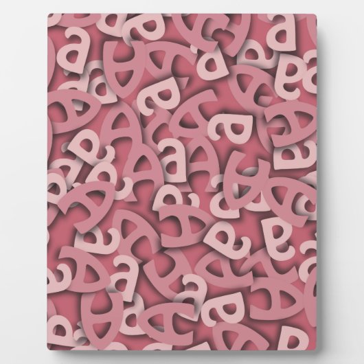 Letter A Pink Fotoplaat (Voorkant)