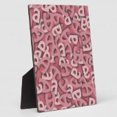 Letter A Pink Fotoplaat (Zijkant)