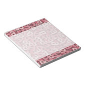 Letter A Pink Notitieblok (Schuin)