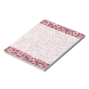 Letter A Pink Notitieblok