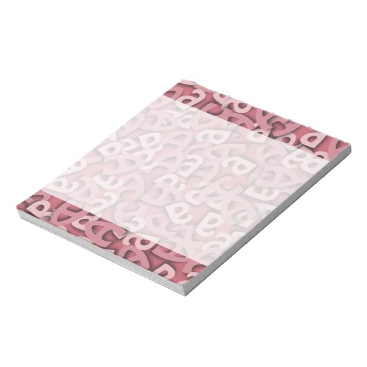 Letter A Pink Notitieblok (Linkerzijde)