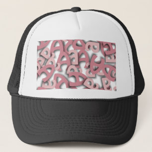 Letter A Pink Trucker Pet