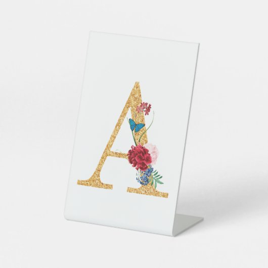 letter a reclamebord met voetstuk (Voorkant)