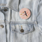 Letter A Ronde Button 5,7 Cm (In situ)