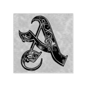 Letter A Rubber Stempel (Afrduk)