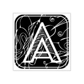 Letter A rubber stempel alfabet ABC (Afrduk)