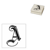 letter a rubberstempel (Gestempeld)
