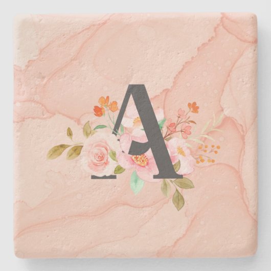 Letter A Stenen Onderzetter (Voorkant)