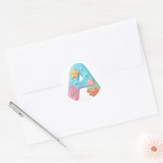 Letter A Sticker (Envelop)