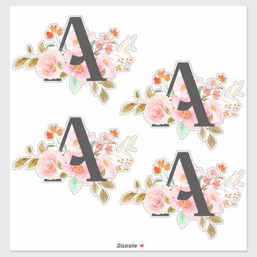 Letter A Sticker (Vel)