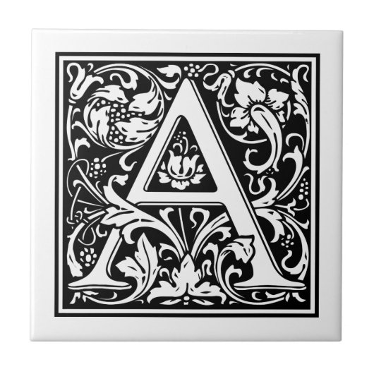  letter A Tegeltje (Voorkant)
