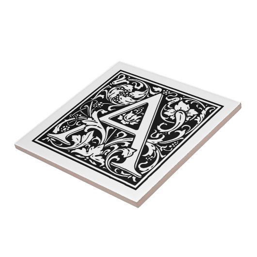  letter A Tegeltje (Zijkant)