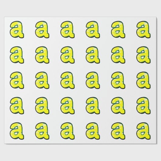 Letter "a" THCA $THCBand Cadeaupapier (Vlak)