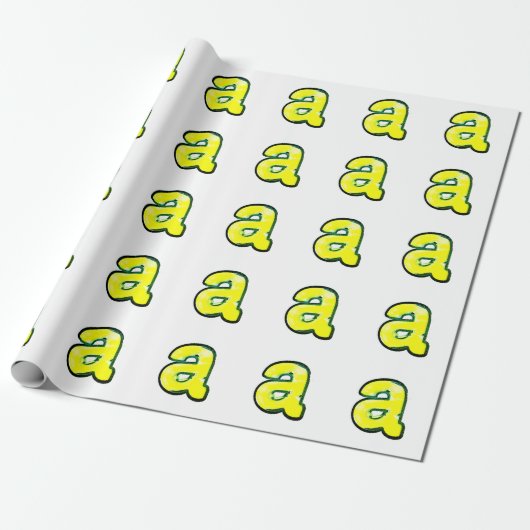 Letter "a" THCA $THCBand Cadeaupapier (Uitgerold)