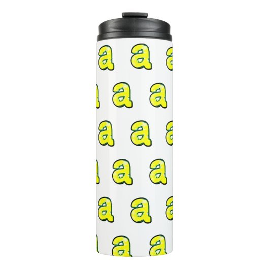 Letter "a" thermosbeker (Voorkant)
