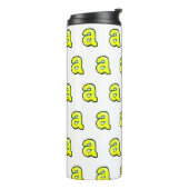 Letter "a" thermosbeker (Gedraaid links)