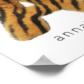 Letter A Tiger Fur Poster (Hoek)