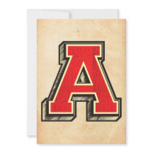  Letter A Unieke aangepaste versie