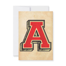  Letter A Unieke aangepaste versie