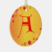 Letter A-versiering Keramisch Ornament (Rechts)