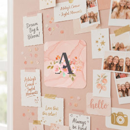 Letter A Vierkante Sticker