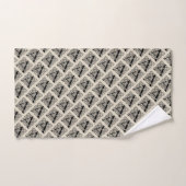 Letter A Vintage Celtic Knot Monogram Bad Handdoek (Handdoek)