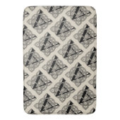 Letter A Vintage Celtic Knot Monogram Badmat (Voorkant Verticaal)