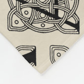 Letter A Vintage Celtic Knot Monogram Fleece Deken (Hoek)