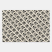 Letter A Vintage Celtic Knot Monogram Inpakpapier Vel (Voorkant 3)