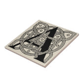 Letter A Vintage Celtic Knot Monogram Tegeltje (Zijkant)