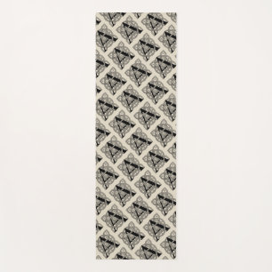 Letter A Vintage Celtic Knot Monogram Yogamat