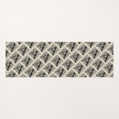 Letter A Vintage Celtic Knot Monogram Yogamat (Voorkant (horizontaal))