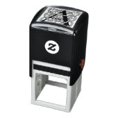 Letter A Vintage Celtic Knot Monogram Zelfinktende Stempel (Product)