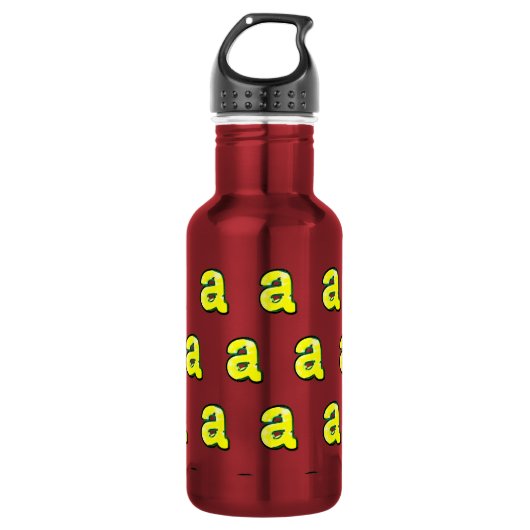 Letter "a" waterfles (Voorkant)