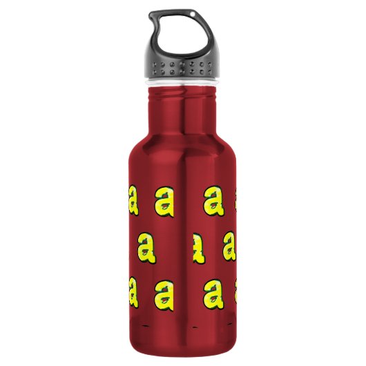 Letter "a" waterfles (Achterkant)